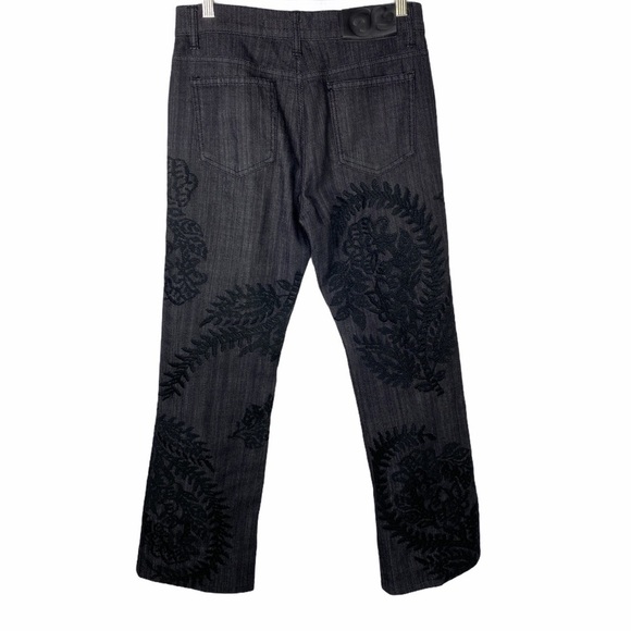 Escada Sport Kate Embroidered High Waisted Jean 8 - Picture 2 of 13